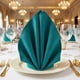 thumbnail image 3 of REGALWOVEN Paquete de 12 Servilletas de Tela, Algodón Lavable y Reutilizable - Ideal para Restaurante, Bodas, Eventos, Fiestas, Mesa de Comedor Verde Pavo Real 17x17 pulgadas, 3 of 6