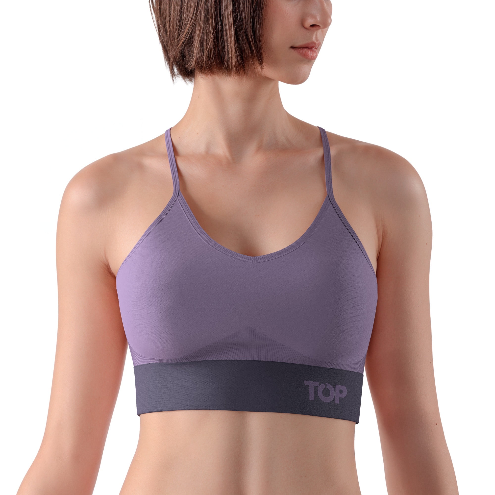 Top - Peto Mujer Deportivo Pretina Ancha Microfibra C5