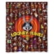 thumbnail image 1 of Cortina de ducha con diseño íntimo de personajes de Looney Tunes, juego de cortina de baño con ganchos, tamaño 60 x 72 pulgadas, 1 of 3