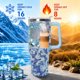 thumbnail image 4 of Vaso térmico Ceovfoi 1200 ml azul camuflaje con asa y pajilla reutilizable, 4 of 8