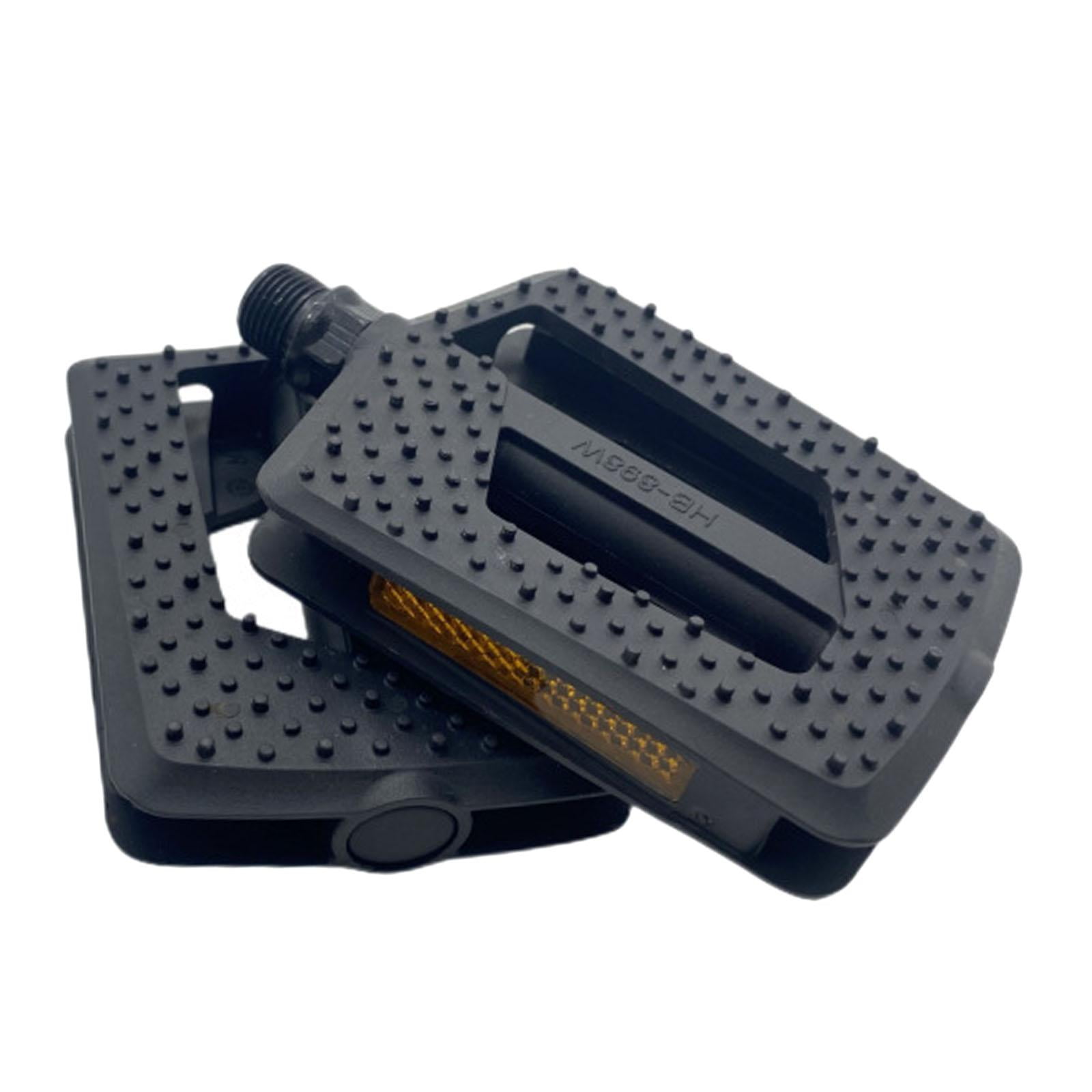 Ioensy - Pedales De Bicicleta De 2 Piezas, Pedales Anchos Y Planos Para Desplazamientos En Bicicleta De Montaña