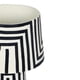thumbnail image 5 of Lámpara de mesa Tov Furniture Minori de papel maché a rayas negras, 5 of 6
