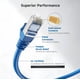 thumbnail image 3 of Cable Ethernet Matters Cat 6A, 10 Gbps, 9 m, blindado, azul, 3 of 8