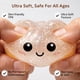 thumbnail image 3 of Juguete antiestrés ZEXILILA Squishy de dumpling blanco con glitter, 3 of 4