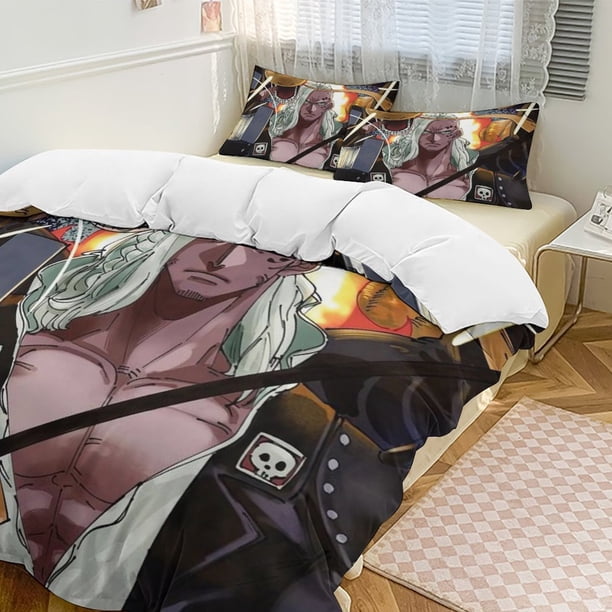 King Bed Duvet Cover Funny Anime Cartoon Bedding Sets Lightweight 3 Piece Comforter Sets