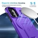 thumbnail image 2 of Funda para Samsung Galaxy S24 5G / S25 5G 6.2" con Soporte Plegable Invisible, Carga Inalámbrica Magnética MagSafe, Carcasa Deslizante para Cámara, Funda Protectora Resistente a Golpes y Caídas, Mora, 2 of 10