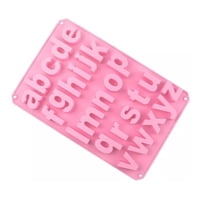 Genérico - Molde De Silicona Letras Moldes Letras Minuscula 26Cavidades