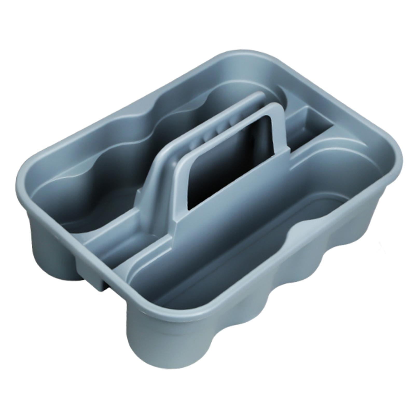 Magideal - Cesta Para Herramientas De Limpieza, Portátil, Ahorra Espacio, Práctica Caja De Almacenamiento, Organizador De Suministros De Limpieza Para Dormitorio Azul