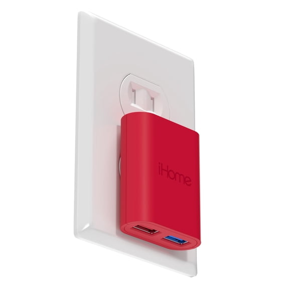 Cargador iHome AC Pro de 2 puertos USB de carga rápida