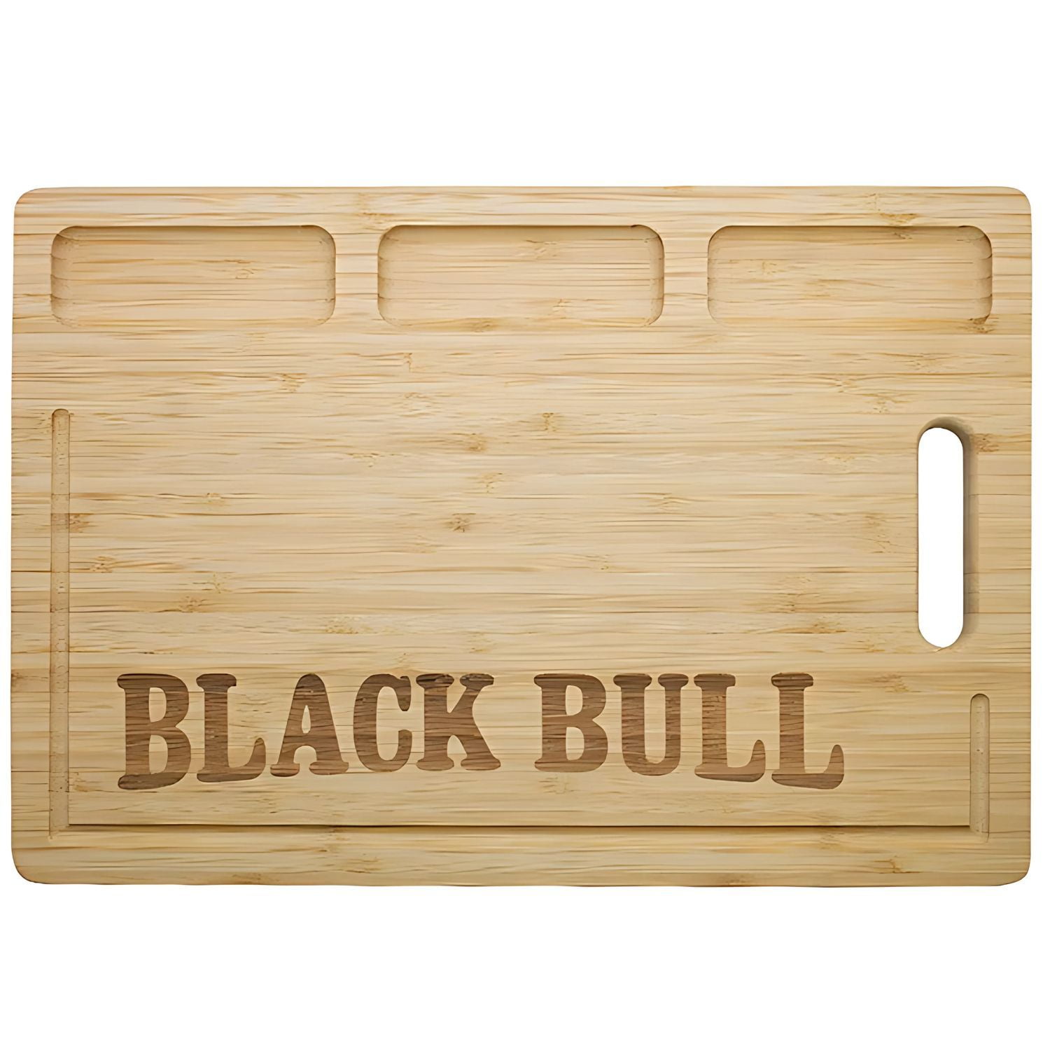Tabla Bambú 38cm Black Bull Corte Preciso Y Ecológico - Sc