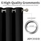 thumbnail image 5 of Cortina Blackout Joydeco para puerta, 244 cm de largo, privacidad, color negro, 5 of 8