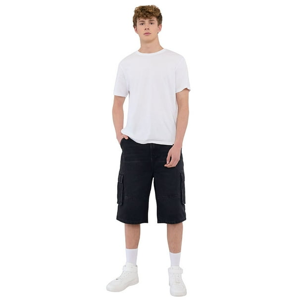 Short Hombre Skater Cargo Negro Corona