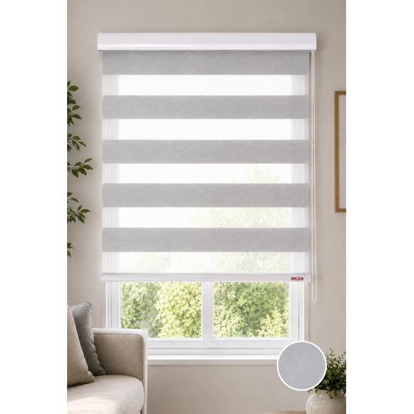 Cortina Roller Duo 165x160 Gris