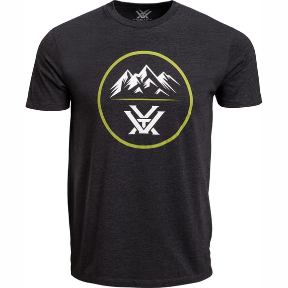 Camiseta Optics Three Peaks De Manga Corta Para Hombre Negra