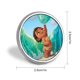 thumbnail image 2 of Vaiana-Theme Round Button Badge: Premium Metal Construction, Ideal for High-End Events 2.8 cm, 2 of 6