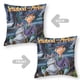 thumbnail image 2 of Sr. Toad viendo televisión Fundas de almohada de terciopelo con tema, regalos de funda de almohada, decoración para el hogar, cojín de lanzar, regalo de cumpleaños para fans y parejas.66*66cm., 2 of 6