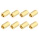 thumbnail image 1 of Uxcell Tuercas de Acoplamiento Hexagonales de Latón, M6x15mm Rosca Hembra Separadores Hexagonales para Placa Base de PCB (Tono Dorado, Paquete de 8), 1 of 6