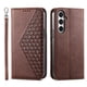 thumbnail image 1 of Funda Flip FOXDOCK para Samsung Galaxy S23 FE , Estilo Billetera con Diseño Rombo, Correa de Mano y Soporte, Uso Diario, 1 of 6