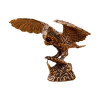 Magideal - Estatua De Águila De Latón, Estatua Moderna Artesanal, Estatua De Animal, Estatuilla De Águila De La Para Estantes, Estantería, Sala De Estar,