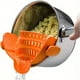 thumbnail image 1 of Make Cooking Effortless with our Adjustable Silicone Clip-On Pot and Pasta Strainer - Perfect for Pots, Pans, and Bowls!, 1 of 5