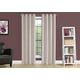 thumbnail image 2 of Panel de cortina Monarch Specialties Room Darkening 84H Ivory, 2 of 6