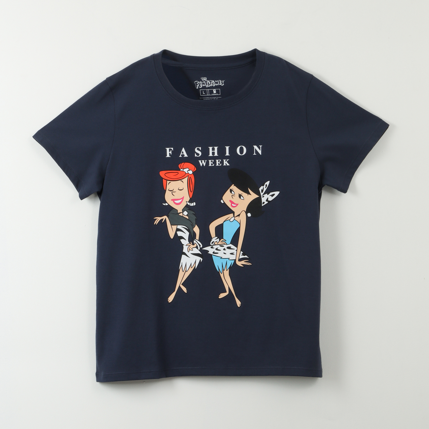 Polera Manga Corta Mujer Fashion Week Azul Hanna Barbera