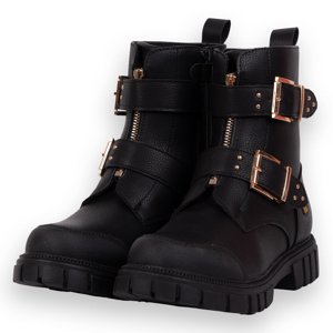 Bota Niña Negro Pillin