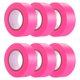 thumbnail image 1 of Cinta adhesiva Hubaow, rosa, 1 pulgada x 600 pies (paquete de 6) de plástico, 1 of 7