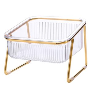 Ioensy - Tazón De Alimentación Elevado Elevado Para Mascotas, Perros Y Gatos, Con Comedero De Soporte, Tazón Individual