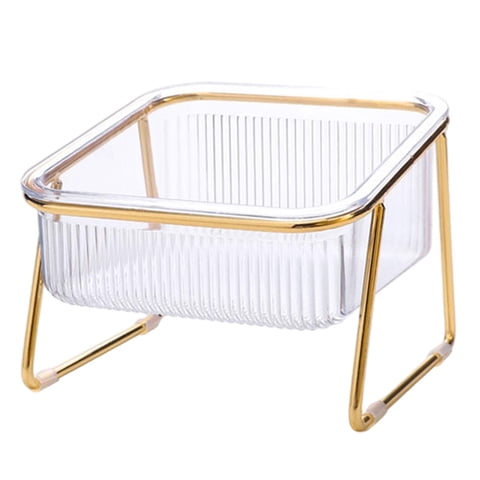 Ioensy - Tazón De Alimentación Elevado Elevado Para Mascotas, Perros Y Gatos, Con Comedero De Soporte, Tazón Individual