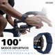 thumbnail image 5 of Smartwatch Reloj Inteligente Bt Kbod x90 Ultra Ip67 Dorado Con Correa Naranja, 5 of 8