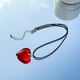 thumbnail image 1 of Gargantilla con colgante de corazón grande: collar de cristal grueso con forma de corazón hinchado para mujer, joyería Y2K, regalo para adolescentes., 1 of 6