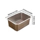 thumbnail image 5 of Arenero extragrande de acero inoxidable para gatos: bandeja metálica antiadherente, antioxidante y fácil de limpiar para gatos pequeños, conejos y más., 5 of 5