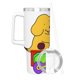 thumbnail image 3 of Las Aventuras de Spot Vaso aislado de acero inoxidable con asa, diseño temático, regalo para familia, amigos y fans; incluye pajita y encaja en el portavasos estándar, 40 oz, 3 of 6
