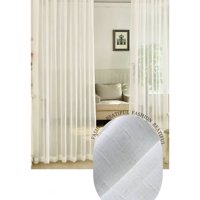 Genérico - 2 Panel De Cortina Visillo Transparente Con Textura 140X230Cm