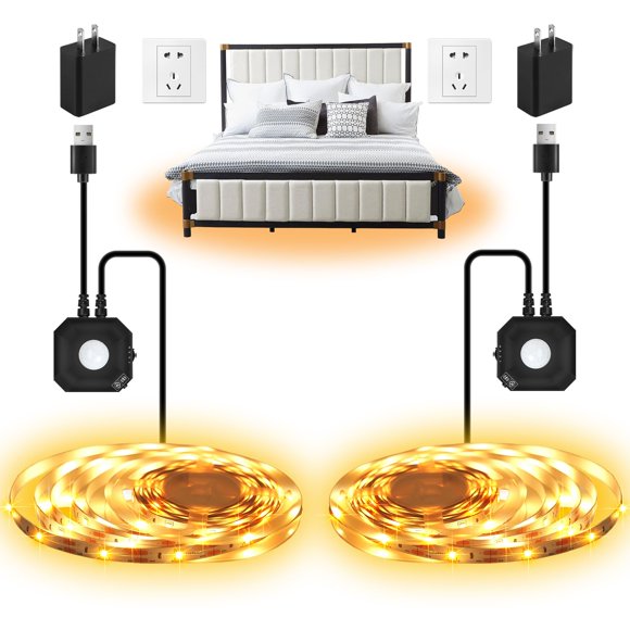 Tira de luces LED Taormey 3 m con sensor de movimiento – paquete de 2