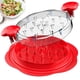 thumbnail image 1 of Trituradora de pollo SURETIVIAN Large Twist con cepillo y tenedor, color rojo, 1 of 8
