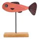 thumbnail image 3 of Adorno De Peces De Madera Adorno De Decoración Con Forma De Pez De Navidad Para Decoración De Escritorio Rojo, 3 of 5