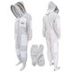 thumbnail image 1 of Traje de Apicultura ULTIMATE BEE STORE XL Blanco con Guantes a juego, 1 of 5