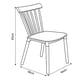 thumbnail image 2 of Silla Windsor 83x46cm Madera y PP Blanco, 2 of 6