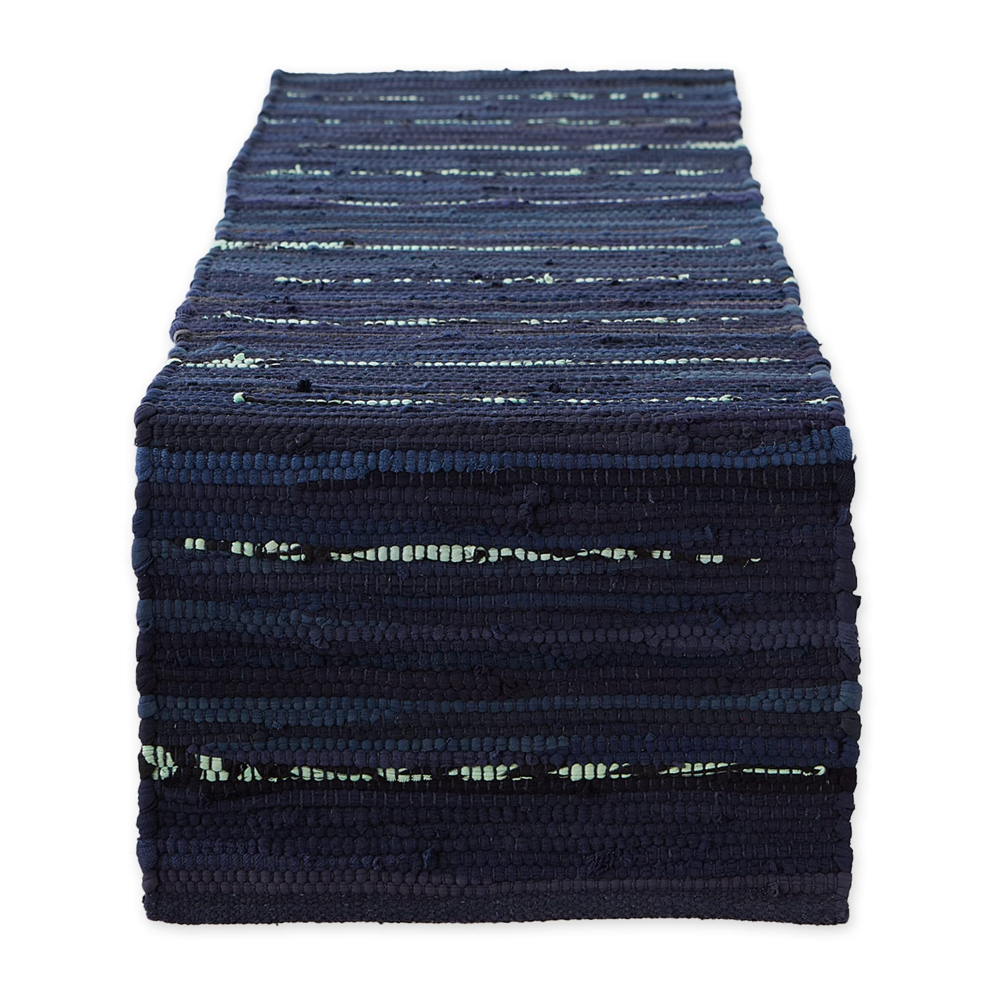 Camino De Mesa Dii 36x183 Cm Reversible Azul Náutico