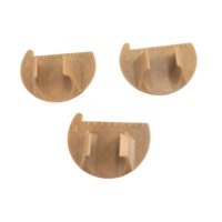 Ioensy - 3 Piezas De Herramientas De Calibre De Costura, Ayudas Para Acolchado Y Costura, Calibre De Dedo, Regla De Acolchado Marrón