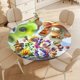 thumbnail image 4 of Plantas contra zombis-theme Fitted Round Tablecloths Elastic Edged Table Covers Waterproof Table Cloth for Kitchen Holiday Party Tables Decor 120cm, 4 of 6