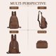 thumbnail image 5 of Mochila Convertible FANCELINE Marrón con Bandolera, 5 of 6