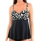 thumbnail image 1 of Tankini básico para embarazada estampado negro, 1 of 3