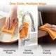 thumbnail image 5 of REGALWOVEN Paquete de 12 paños de cocina suaves y absorbentes Toallas de cocina Naranja 7" x 9", 5 of 7