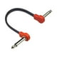 thumbnail image 5 of Cable De Conexión Para Guitarra, Pedal De Efectos De Bajo, Cable De Conexión TS, Cable De Pedal De Efecto, 20 Cm, Rojo A, 5 of 5