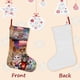 thumbnail image 3 of Talking Tom Tema: Calcetines de Navidad, fino lino blanco para colgar en escaleras y chimenea, decoración navideña para el hogar, regalo de Navidad.54cm×38cm, 3 of 5