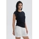 thumbnail image 2 of Polera Mujer Cuello Bote Textura Negro, 2 of 4