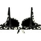 thumbnail image 2 of Bikini Estilo Sostén Torcido Copa C Estampado Negro 50, 2 of 3